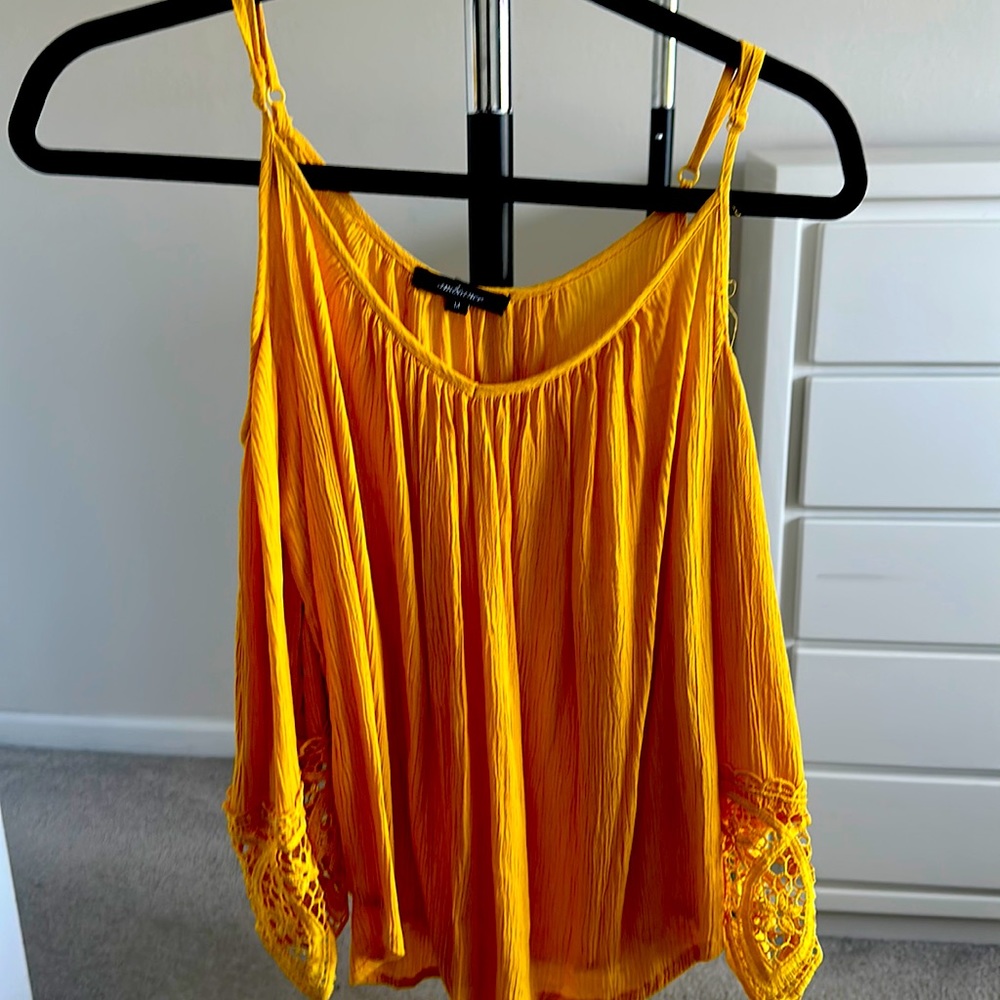Women’s cold shoulder mid sleeve Summer blouse